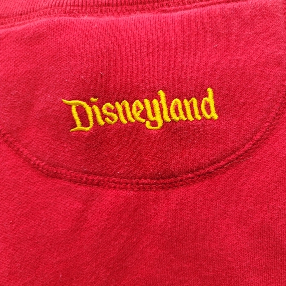 Disneyland Mickey Mouse Vintage Altered Red Sweatshirt Spirit Jersey Medium - Picture 7 of 10